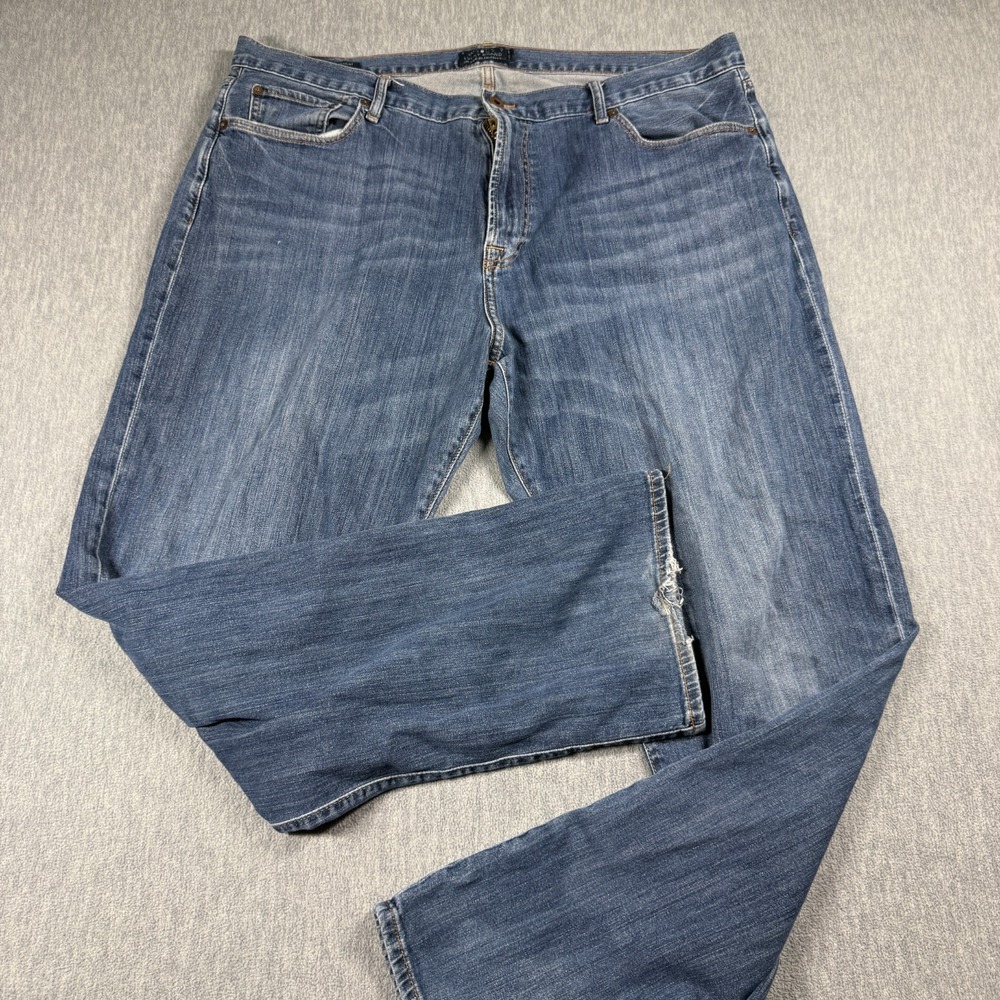 Lucky Brand Jeans Mens 42x34 Blue 181 Relaxed Straight‎ Leg Medium Wash Denim